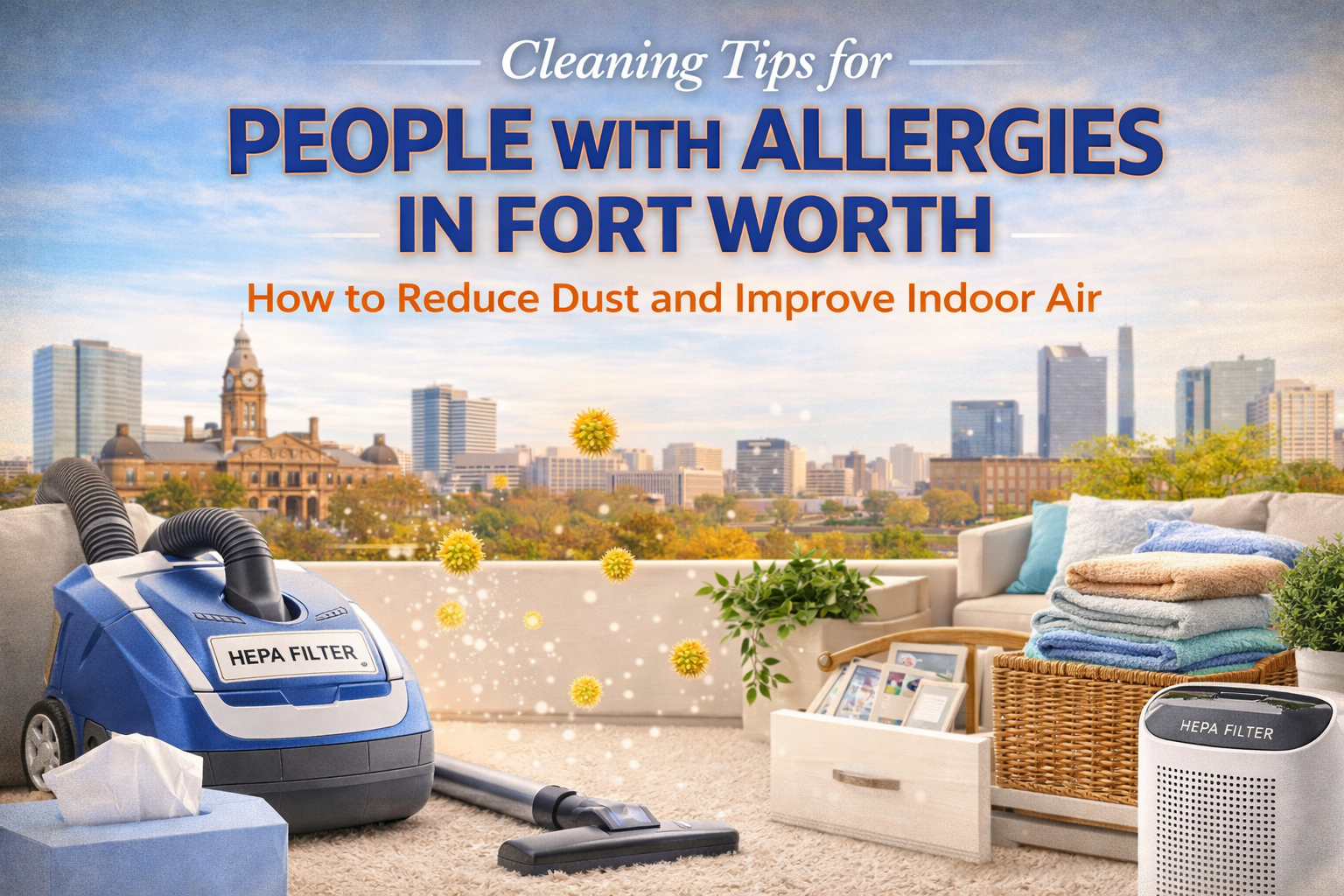 clean home environment helping reduce allergies in Fort Worth Texas