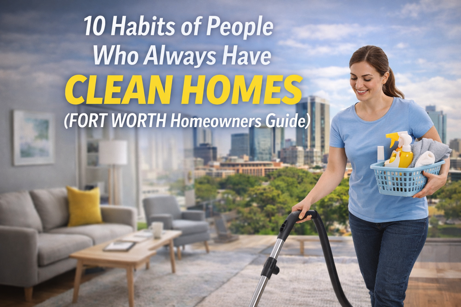 Habits that keep homes clean and organized for busy professionals in Fort Worth Texas