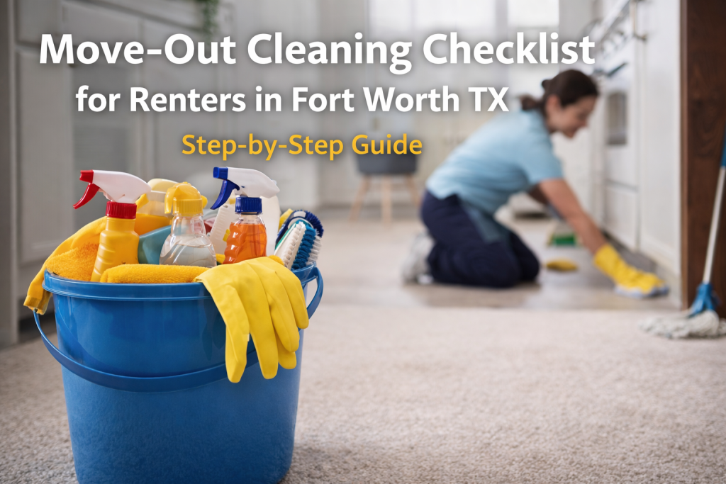 move out cleaning checklist for renters in Fort Worth Texas