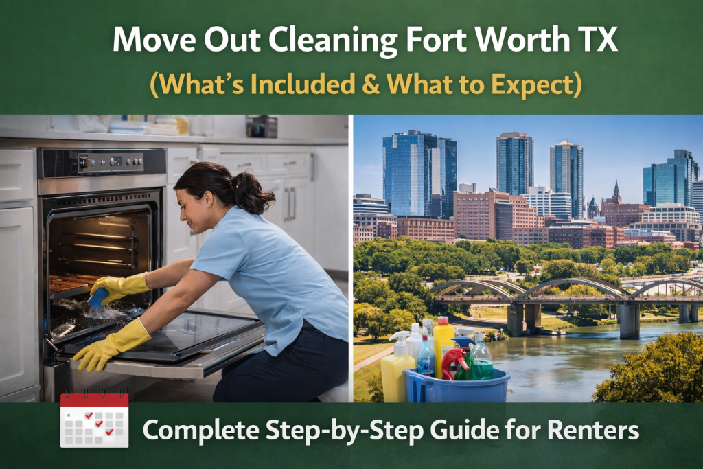 move out cleaning Fort Worth TX service professional cleaning home