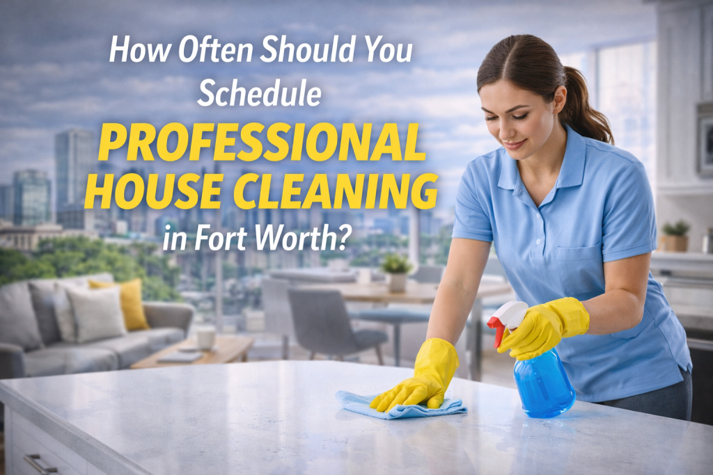 Professional house cleaning service helping Fort Worth homeowners maintain clean homes regularly