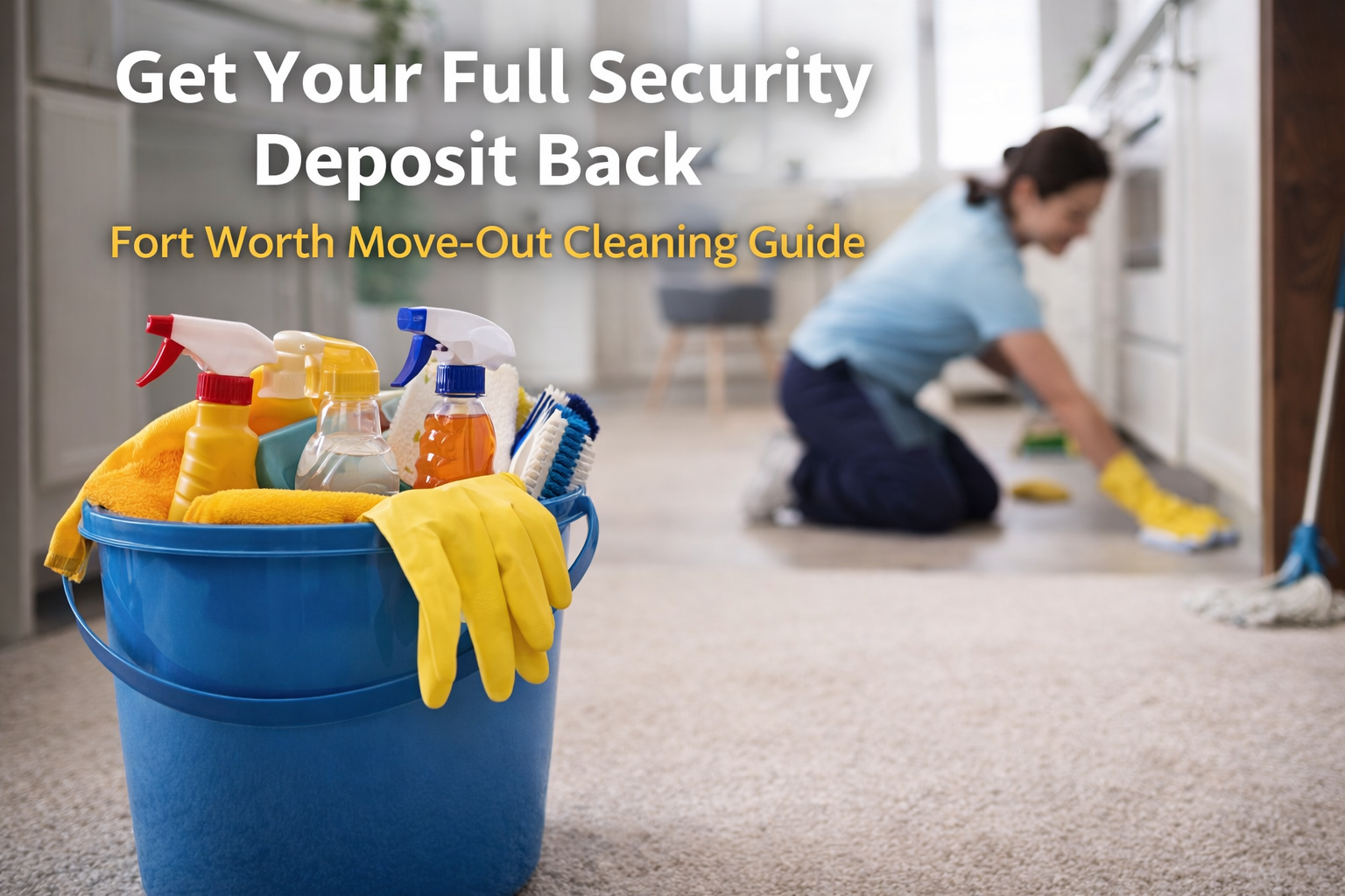 move out cleaning to get security deposit back in Fort Worth Texas