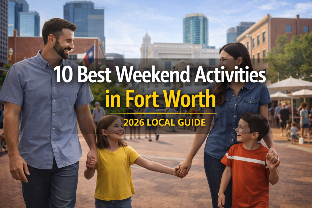 family enjoying weekend activities in Fort Worth Texas downtown attractions
