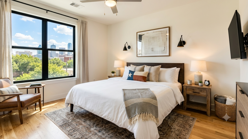 Kleen-It Maids turnover cleaning team preparing a short-term rental property in DFW